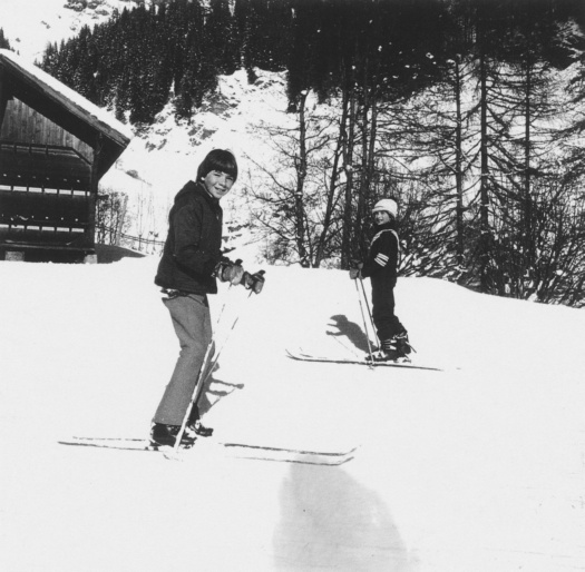 Martin beim Skifahren