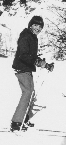 Martin beim Skifahren, Ausschnitt